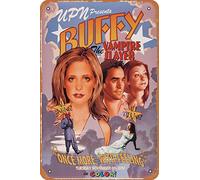 Seadlyise Horror Movie Poster Buffy The Vampire Slayer Metal Tin Sign Wall Decor Signs,Vintage Art Decor for Home Bar Pub Cafe 8x12 inch