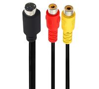 Seadream 6-Pin S-Video Mini DIN 6pin to Dual RCA Female Audio/Video Adapter Cable, 0.25m