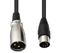 Seadream MIDI 5 Pin DIN Male to XLR 3 Pin Male Cable (5Ft)