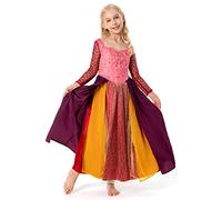 Seaehey Sarah Sanderson Costume Winifred Sanderson Cosplay Costume Mary Sanderson Halloween Carnival Witch Dress Sanderson Sisters Costume