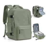 SEAFEW for Ryanair/Wizz 40x30x20 Underseat Cabin Bag,Small Travel Backpack Cabin Size Carry on Bag for Airplanes Multiple Pockets Comfort Backpack for Men and Women,A4-Army Green