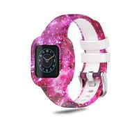 SeaFicco Pattern Printing Watch Strap Silicone Band Replacement Watchband Sport Fitness Wristband Compatible with Garmin Vivofit jr.3 Accessories (Starry Sky)