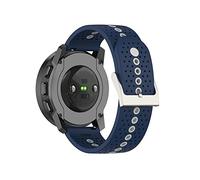 SeaFicco Silicone Watch Strap Compatible with Suunto 9 Peak/Suunto 5 Peak, Universal 22mm Soft Watchband Quick Release Replacement Watch Band (Navy/Gray)