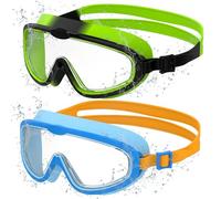 Seaflar Children's Swimming Goggles with Large Frame, Clear Vision, Anti-Fog Diving Goggles, UV Protection, Quick Adjustment, Silicone Sealing Ring, Unisex Swimming Goggles for Children and Teenagers
