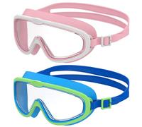 Seaflar Children's Swimming Goggles with Large Frame, Clear Vision, Anti-Fog Diving Goggles, UV Protection, Quick Adjustment, Silicone Sealing Ring, Unisex Swimming Goggles for Children and Teenagers