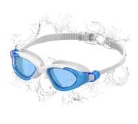 Seaflar Swimming Goggles with Anti-Fog & UV Protection - Panoramic View for Men's and Women's Swimming Goggles - 3D Silicone Seal for Diving/Swimming Indoors and Outdoors-C-WH