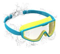 Seaflar Taucherbrille Kinder, Antibeschlag UV-Schutz, Weitwinkel-Sicht, 1-Klick Verstellung, Silikondichtung, Unisex Schwimmbrille Kinder 3-12Jahre-T-BLYL
