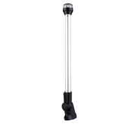 SEAFLO 04 Series All-Around LED Pole Navigation Light- 2 NM, 24" Height, 12-24V, 1.0 W,Adjustable mount, For Boats Up to 65 FT (20 M), CE & RoHs Certified (Adjustable mount, 15”)