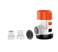 SEAFLO 13A Series 4700 GPH Non Automatic Bilge Pump - 12V, Marine Submersible Boat Pump, 21 ft Head, 1 in + 1 1/8 in Outlet, Anti Airlock, Cartridge Motor Design, 4 Year Warranty