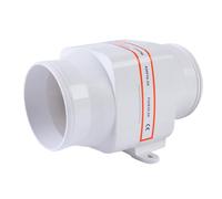 SEAFLO 4" Electric in-Line Marine Bilge Air Blower 12V 270 CFM 456 CMH Quiet Boat White