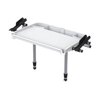 SEAFLO Premium Bait Cutting Board Table (36.5” by 18.7” Surface) with Two Rod Holders, Fish Cleaning Fillet Station for Boat with Mount. Plier Storage and Knife Slot, Built-In Measuring Rule (Large)