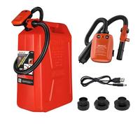 SEAFLO Rechargeable Automatic Electric Fuel Pump Transfer Pump (Flow Rate 2.3 GPM - 3.1 GPM) with Hose Suction Pipe Length (18”/ 465mm) and Flexible Discharge Hose Length: 41”/ 1050mm, SFFTP5-024-02