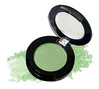 Seafoam Green Shimmer Single Pressed Powder Eyeshadow - Long-Lasting Waterproof & Sweatproof Compact With Mirror For Cool-Toned Fresh & Smokey Eye Makeup Looks, Highly Pigmented Blendable Formula