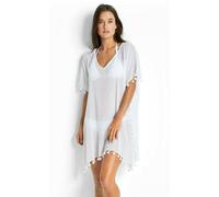 Seafolly Women's Amnesia Kaftan Swimwear Cover-Ups, Beach Basics White, One Size