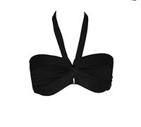 Seafolly Goddess DD "U Bandeau Tube Top - Women's Swimwear - Plain - , Noir (Black), 10