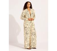 Seafolly Hothouse Flowers Beach Cover Up Shirt Ecru Mix