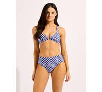 Seafolly Marseille Printed Padded Triangle Bikini Top Indigo
