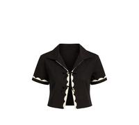 Seafolly tie-detail cropped shirt - Black S-M-L-XL