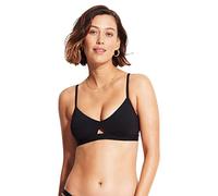 Seafolly Women's Active Hybrid Bralette Bikini Top Swimsuit with Center Keyhole Detail