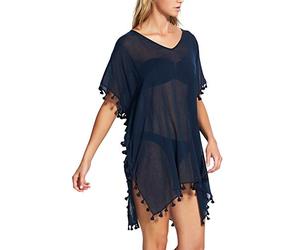 Seafolly Women's Amnesia Kaftan Swimwear Cover-Ups, Beach Basics Indigo, One Size