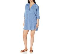 Seafolly Women's Basics Boyfriend Beach Shirt Swimwear Cover-Ups, Chambray, Medium