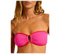 Seafolly - Women's Beach Bound Ring Front Bandeau - Bikini top size 14, orange