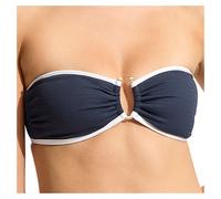 Seafolly - Women's Beach Bound Ring Front Bandeau - Bikini top size 18, blue