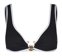 Beach Bound Ring Front Bikini Top in Black