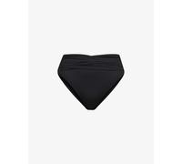 Seafolly Womens Black Collective Wrap-detail High-rise Recycled Nylon-blend Bikini Bottoms 14