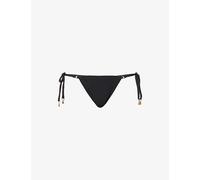 Seafolly Womens Black Sea Dive Textured Mid-rise Bikini Bottoms 12