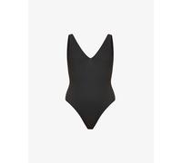 Seafolly - Women's Sea Dive Deep V Neck One Piece - Swimsuit size 14, black