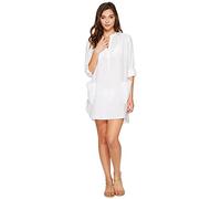Seafolly Womens Seafolly Boyfriend Chambray Cotton Beach Shirt White XL