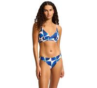 Seafolly Women's Bralette Bikini Top Swimsuit with Clip Back, Sunray Ultramarine, 12