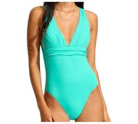 Seafolly - Women's Collective Cross Back One Piece - Swimsuit size 18, turquoise