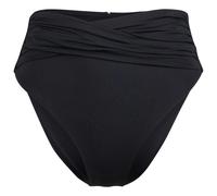 Seafolly Womens Black Collective Wrap-detail High-rise Recycled Nylon-blend Bikini Bottoms 14