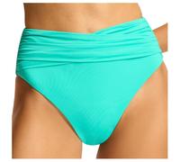 Seafolly - Women's Collective High Waist Wrap Front Pant - Bikini bottom size 6, turquoise
