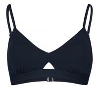 Seafolly Women's Active Hybrid Bralette Bikini Top Swimsuit with Center Keyhole Detail Separates, Eco Collective True Navy, 10