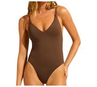 Seafolly - Women's Collective V Neck One Piece - Swimsuit size 14, orange