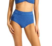 Seafolly Women's High Waisted Full Coverage Low Legline Bikini Bottom Swimsuit, Oasis Ultramarine, 14