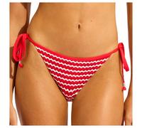 Seafolly - Women's Hipster Tie Side - Bikini bottom size 10, orange