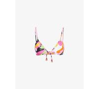 Seafolly Womens Hot Pink Rio Abstract-print Stretch-recycled Polyester Bikini Top 10