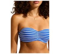 Seafolly - Women's Mesh Effect Bustier Bandeau - Bikini top size 12, orange