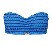Seafolly - Women's Mesh Effect Bustier Bandeau - Bikini top size 16, blue