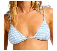 Seafolly - Women's Mesh Effect Slide Tri - Bikini top size 16, orange