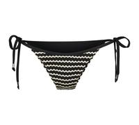 Seafolly - Women's Mesh Effect Tie Side Rio Pant - Bikini bottom size 6, black