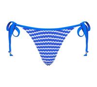 Seafolly - Women's Mesh Effect Tie Side Rio Pant - Bikini bottom size 6, blue