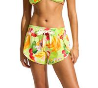 Seafolly Women's Printed Short Length Boardshort with Elastic Waist Swimwear Cover Up