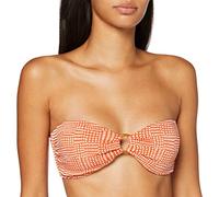 Seafolly Women's Ring Front Bandeau Bikini, Orangepumpkin, 32