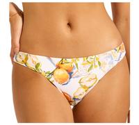 Seafolly - Women's Riviera Coast Reversible Hipster - Bikini bottom size 8, orange