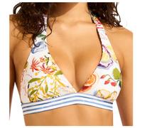 Seafolly - Women's Riviera Coast Reversible Multifit Tri - Bikini top size 16, orange